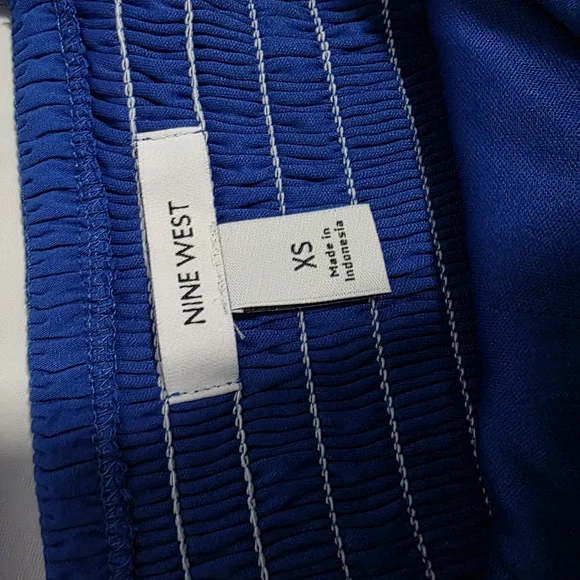 Nine West Blue Babydoll Top - Picture 8 of 9